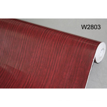 China Película autoadhesiva del grano de madera del PVC, etiqueta engomada de la pared, hoja decorativa